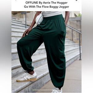Aerie Offline Go With the Flow Baggy Jogger